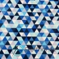 Preview: Baumwolle Dreieck-Muster Blautöne