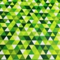 Preview: Baumwolle Dreieck-Muster Grüntöne