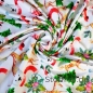 Mobile Preview: Baumwolljersey Weihnachten Eisbär und Reh / Weiß